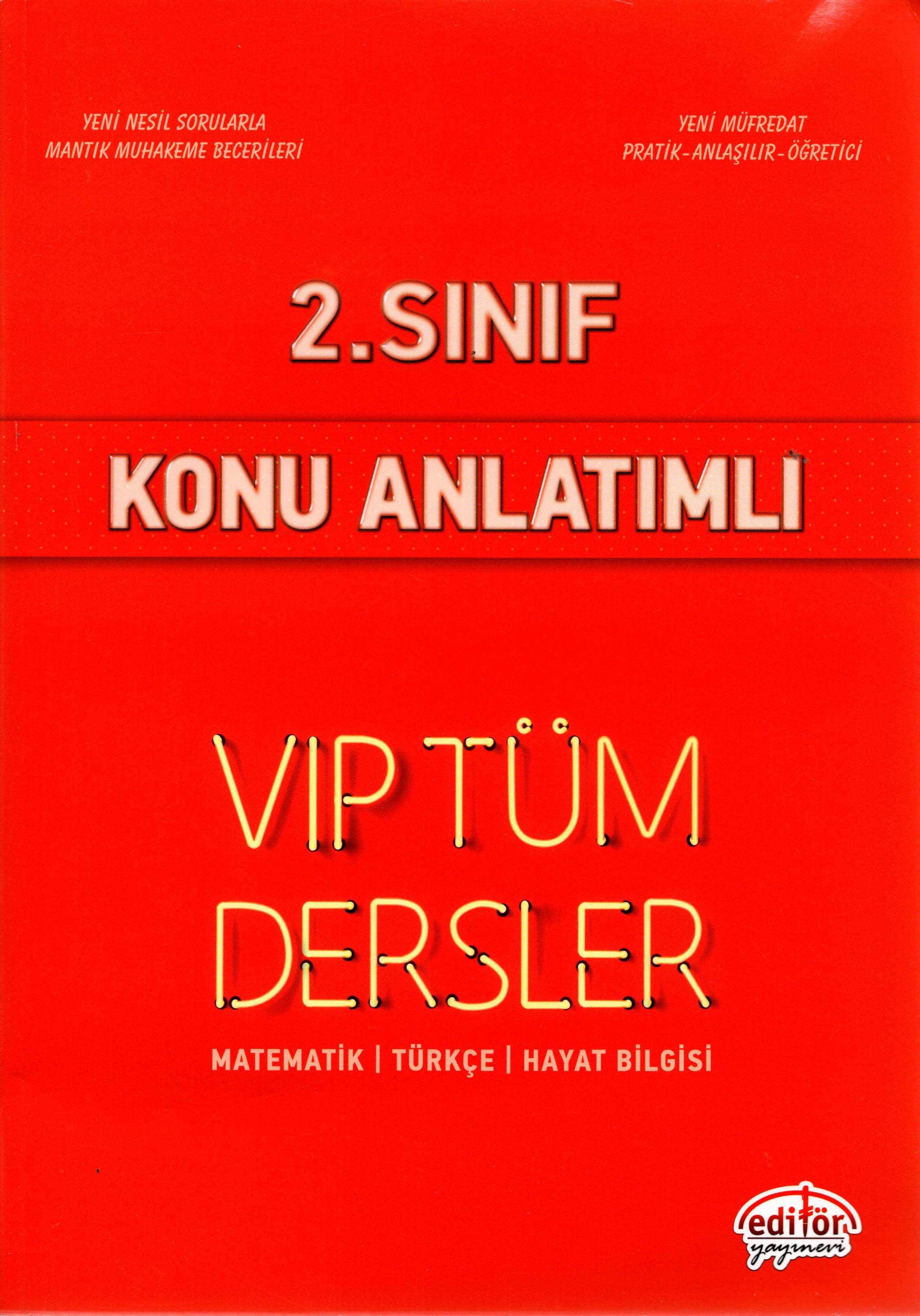 2.Sınıf Vip Tüm Dersler Konu Anlatımlı Kırmızı Kitap