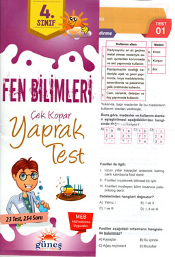  4.Sınıf Fen Bilimleri Yaprak Test