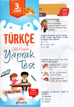  3.Sınıf Türkçe Yaprak Test