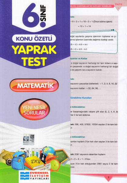 6.Sınıf Matematik Yaprak Test
