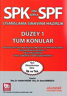SPK Yeni Adıyla SPF Lisanslama Sınavlarına Hazırlık Düzey 1 - Tüm Konular