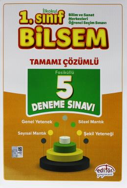 1.Sınıf Bilsem Tamamı Çözümlü 5li Deneme Sınavı