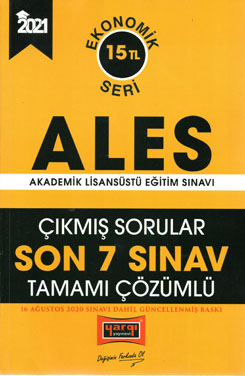 ALES 2021 Çözümlü Son 7 Yıl Çıkmış Sorular