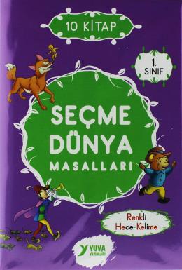 1.Sınıf Seçme Dünya Masalı 10 Kitap Düz Yazlılı He